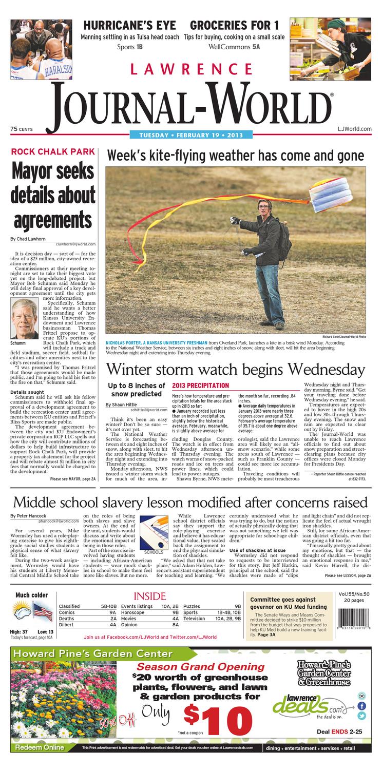 Lawrence Journal World 02 19 13 By Lawrence Journal World Issuu