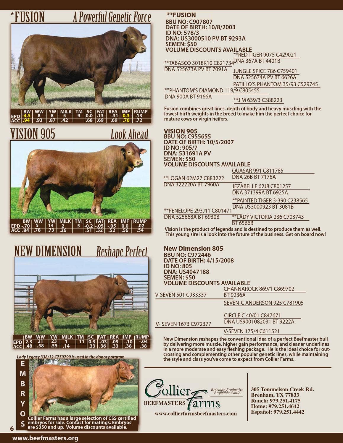 mamiページ 2013 International Semen & Embryo Directory by Beefmaster Breeders