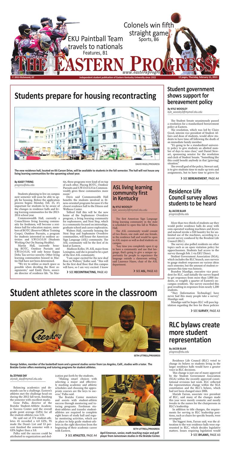 February 21, 2013, The Eastern Progress by Eastern Progress - Issuu