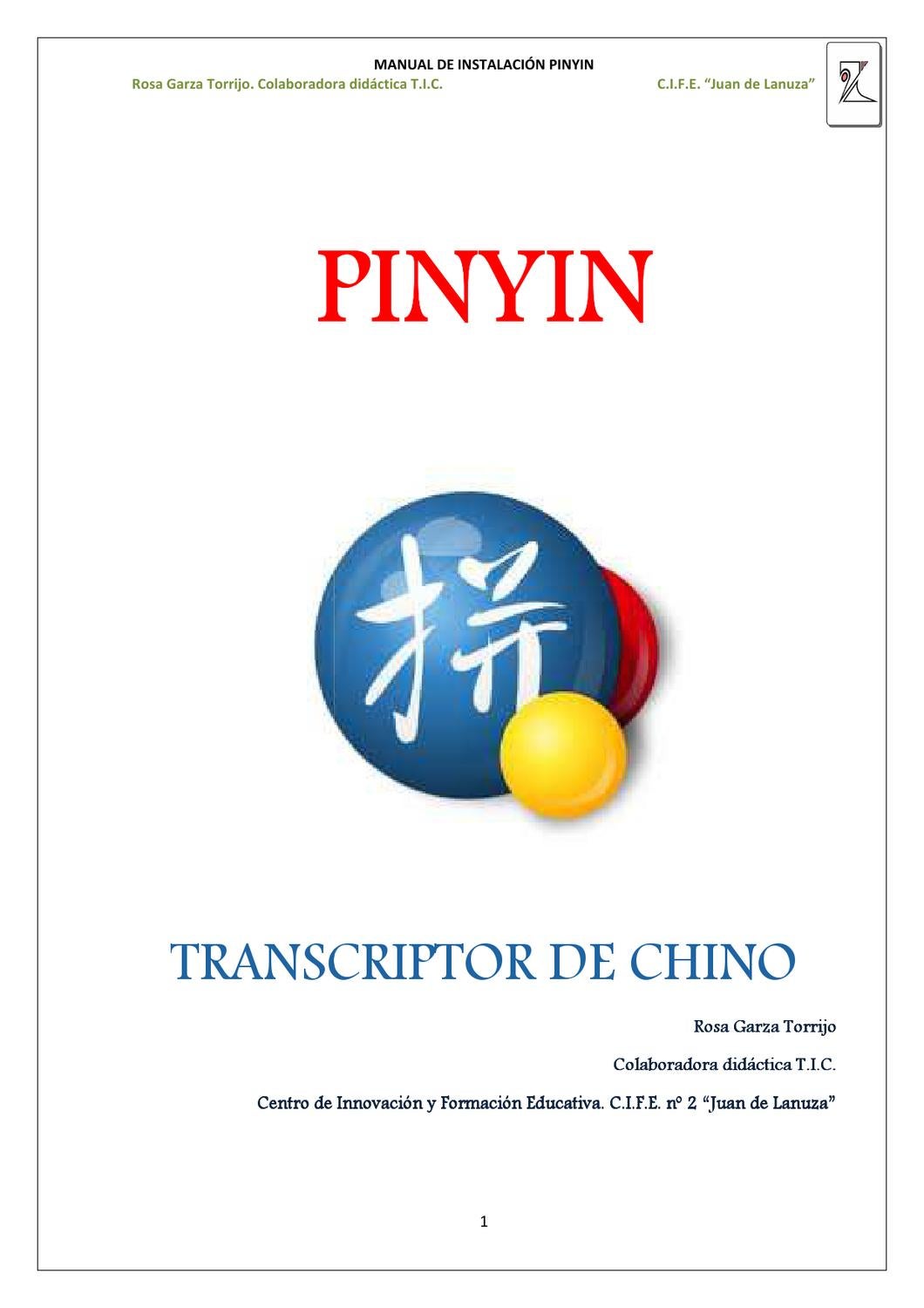Manual Pin Yin y NPinyin by rosa garza - Issuu