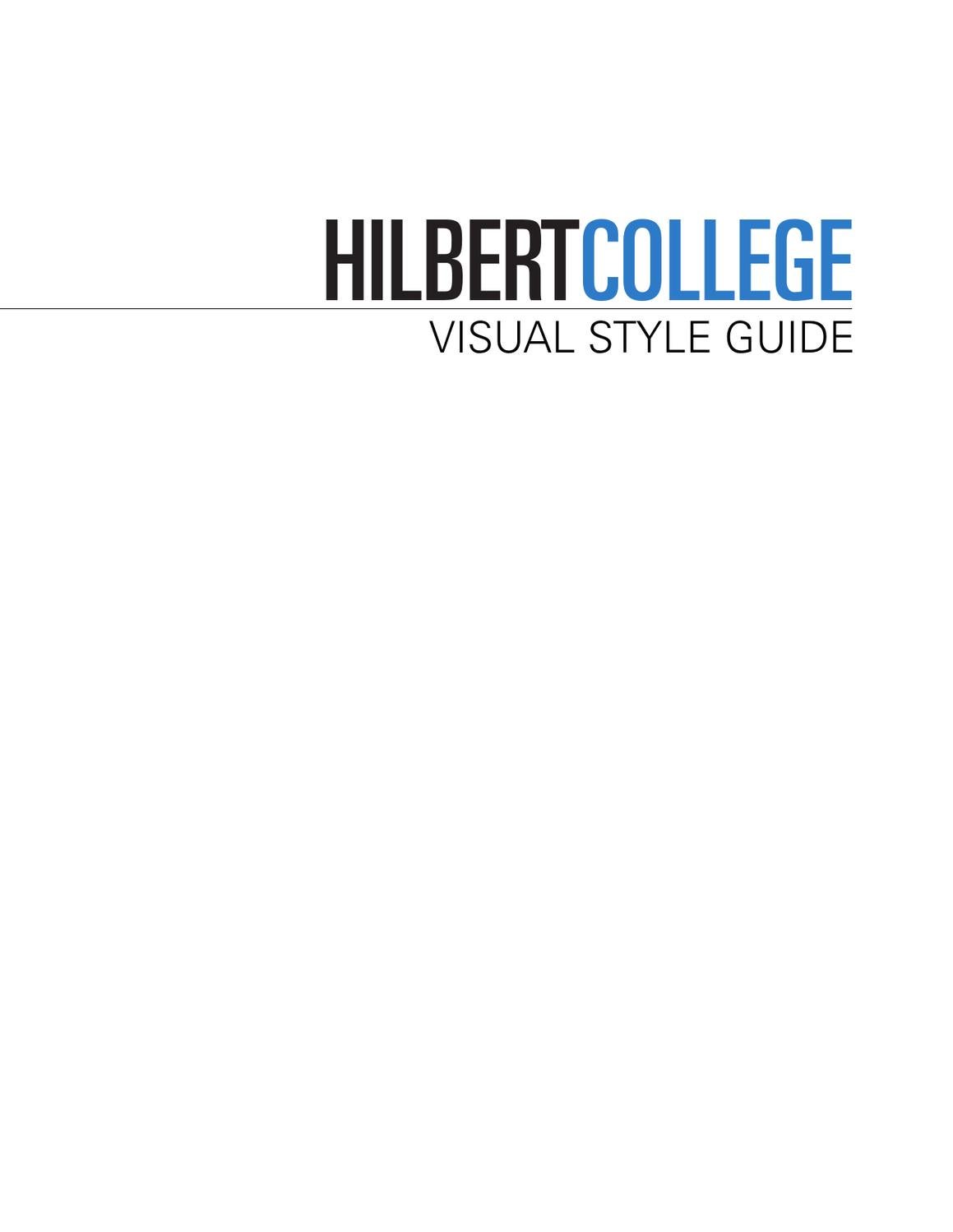2013 Hilbert College Style Guide by Hilbert College Issuu