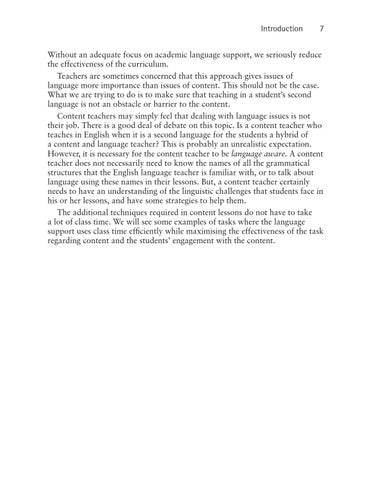 Language Awareness in Teaching: A Toolkit for Content and Language ...