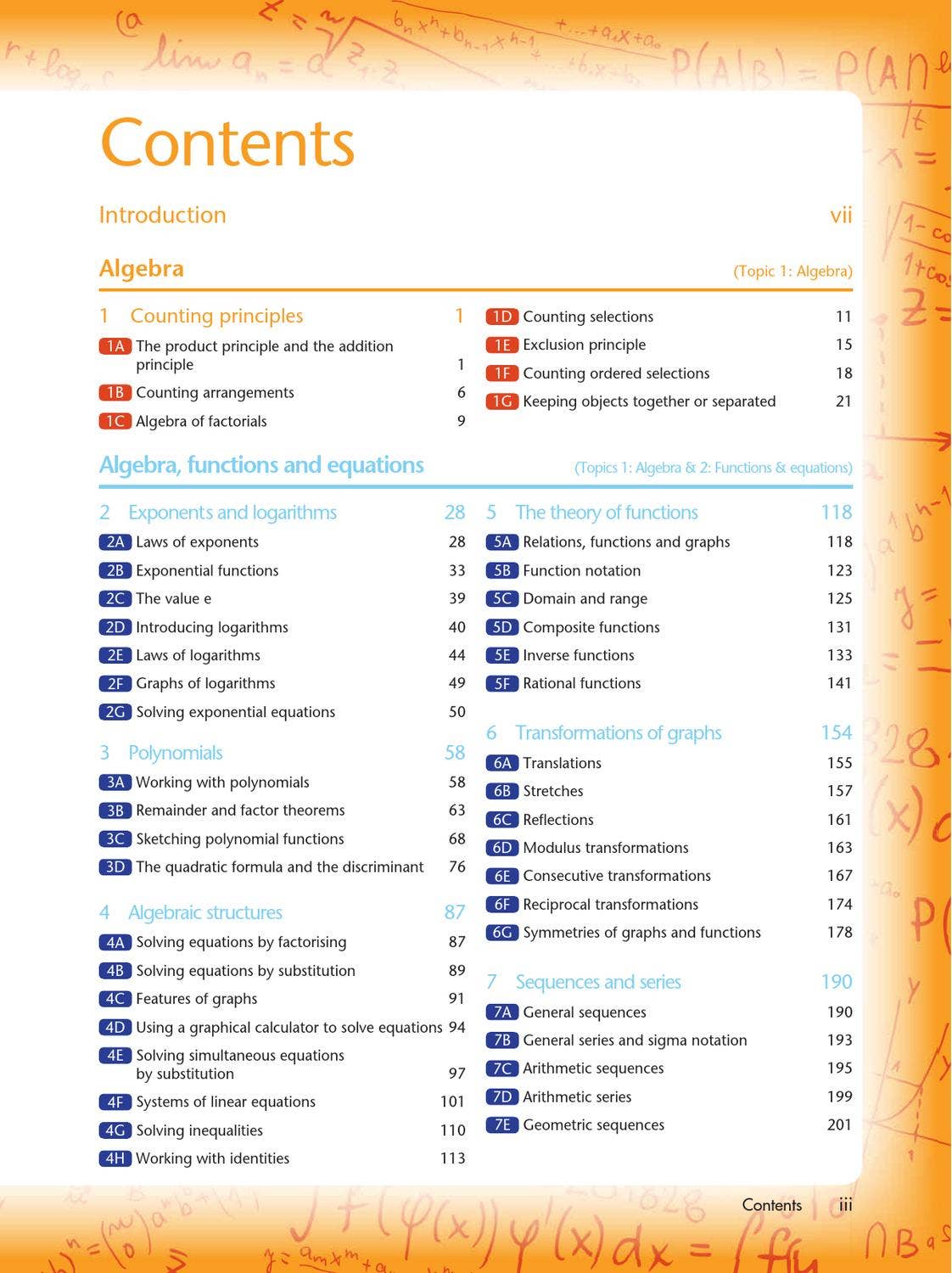 Ib Math High Level Mathematics Higher Level for the IB Diploma by Cambridge International ...