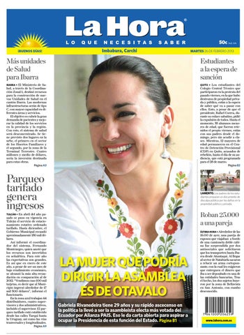 Edición impresa Norte del 26 de febrero de 2013 by LA HORA Ecuador  