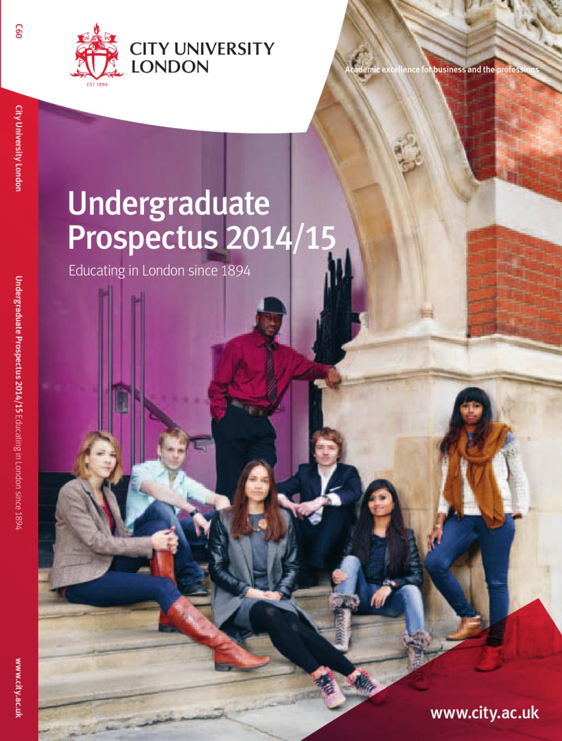 City University London Undergraduate Prospectus 2014/15 by City