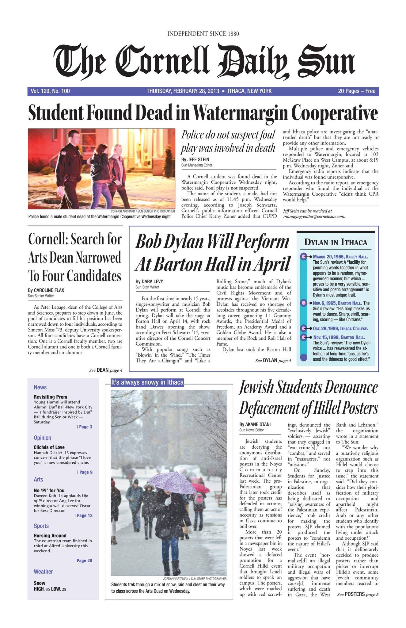 02-28-13 by The Cornell Daily Sun - Issuu