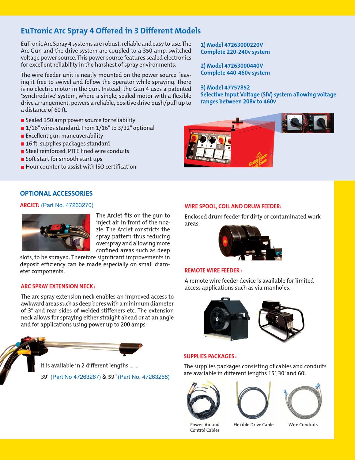 Eutectic Spray Arc4 Singles By Castolin Eutectic Issuu
