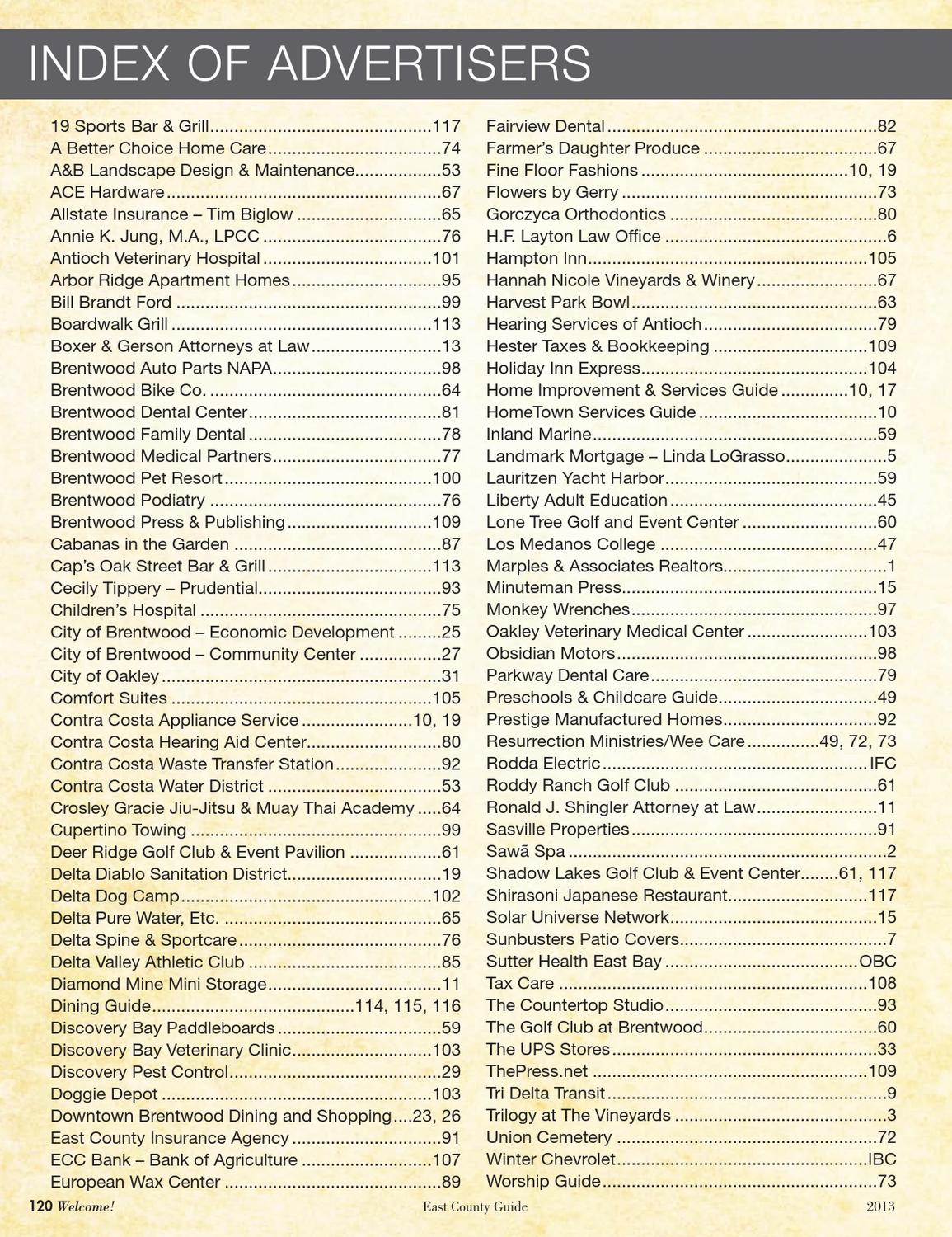 Welcome! Guide 2012-13 by Brentwood Press & Publishing - Issuu