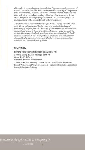 Community Calendar for St. John's College, Santa Fe, NM by St. John's College  Santa Fe - Issuu