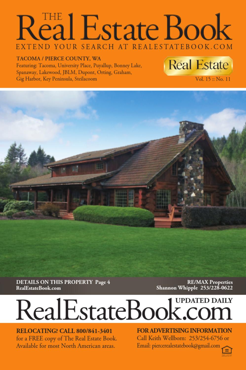 The Real Estate Book of Pierce County by The Real Estate Book of