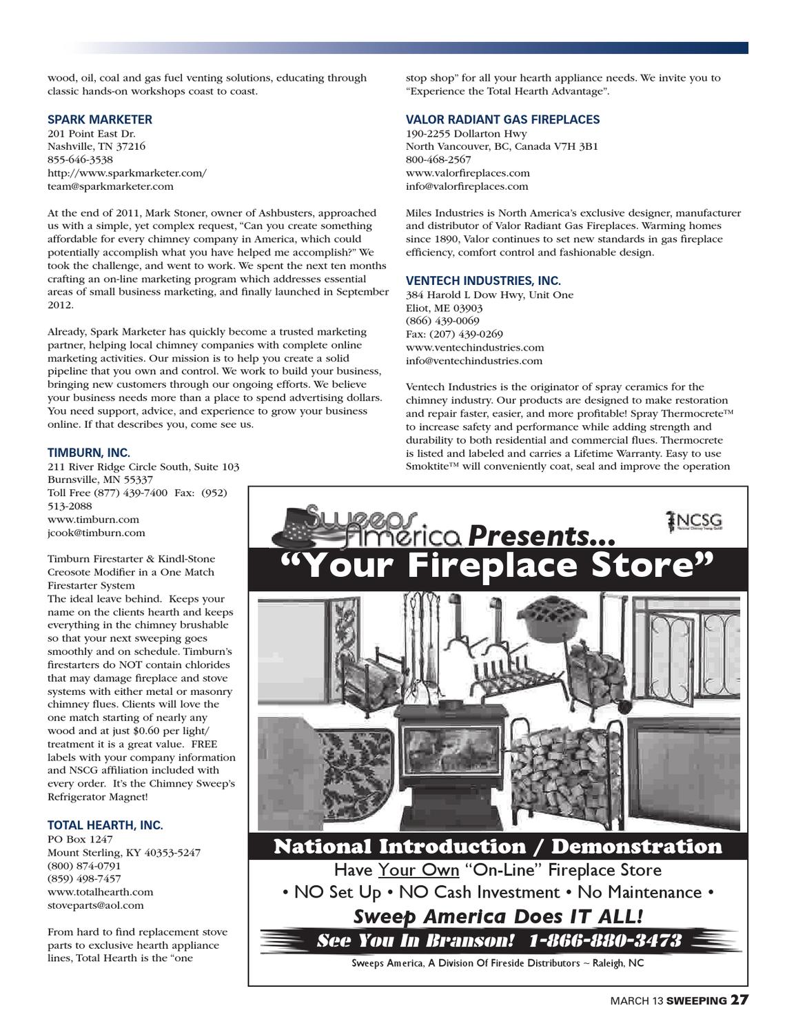 March 2013 Sweeping By National Chimney Sweep Guild Issuu