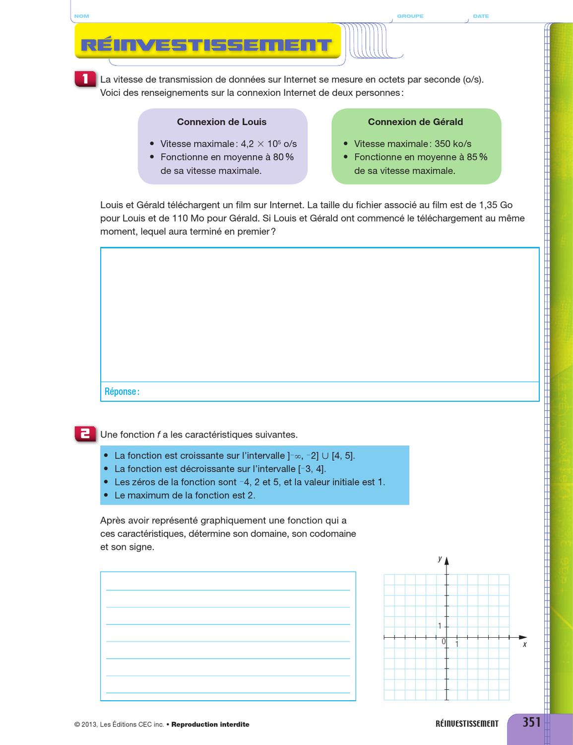 Point De Mire Secondaire 3 Corrige Pdf