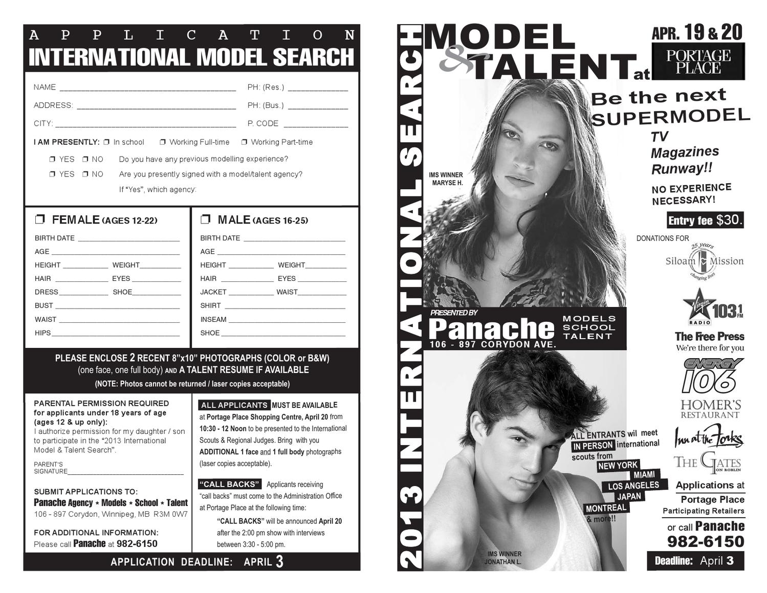 2013 International Model & Talent Search by Panache Management - Issuu