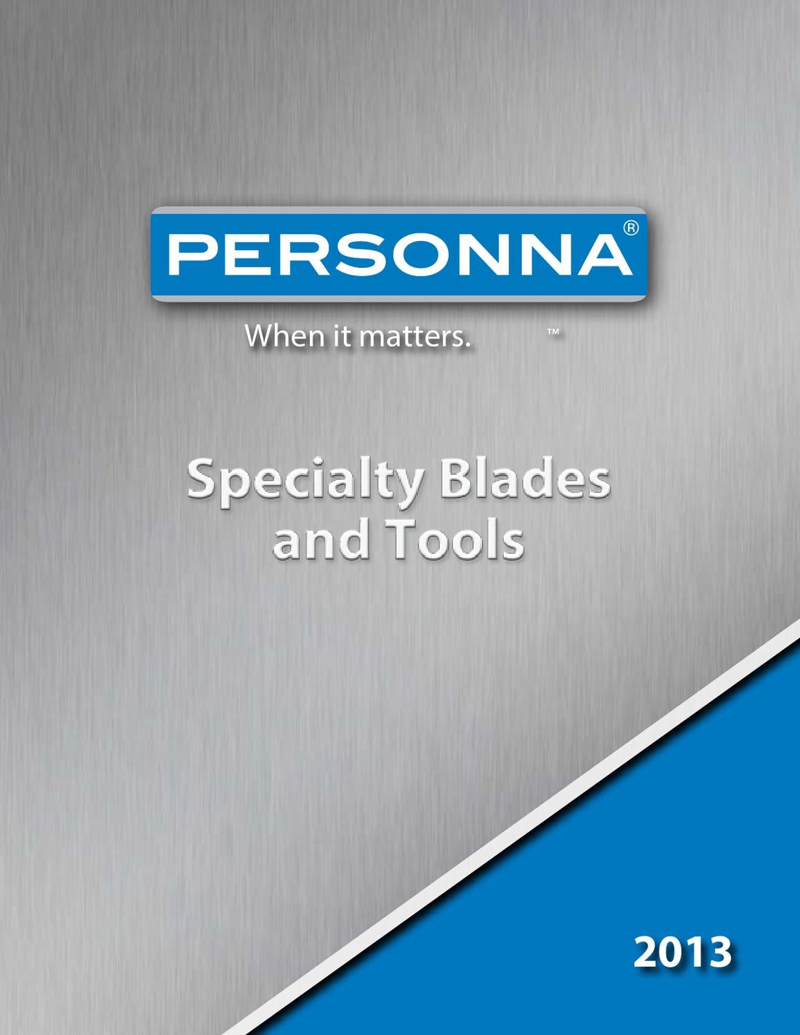 Personna Specialty Blades and Tools by Moore Creative Issuu
