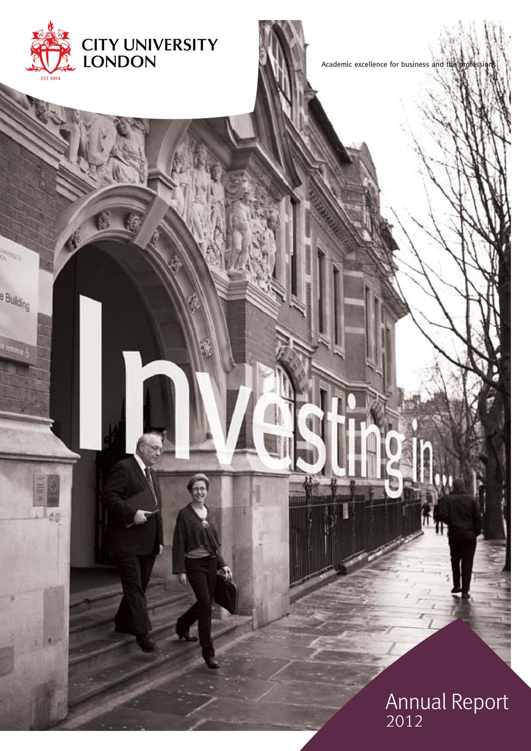 City University London Annual Report 2012 by City, University of London