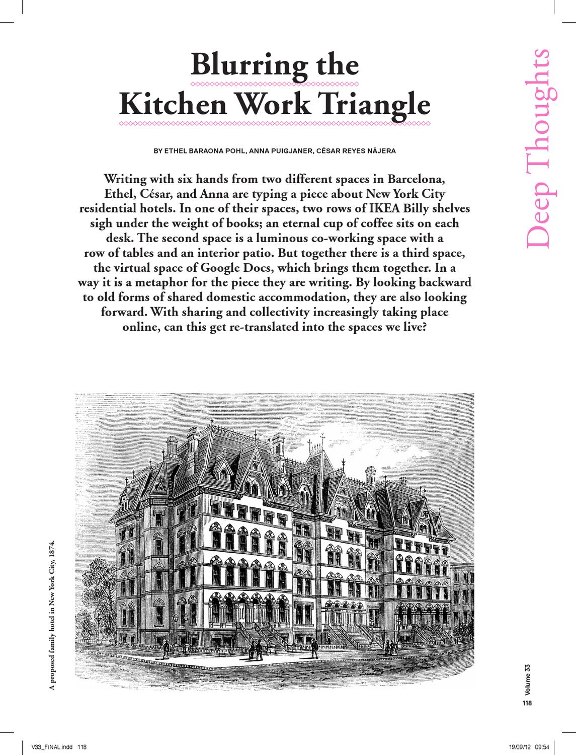 Blurring The Kitchen Work Triangle By Dpr Barcelona Issuu