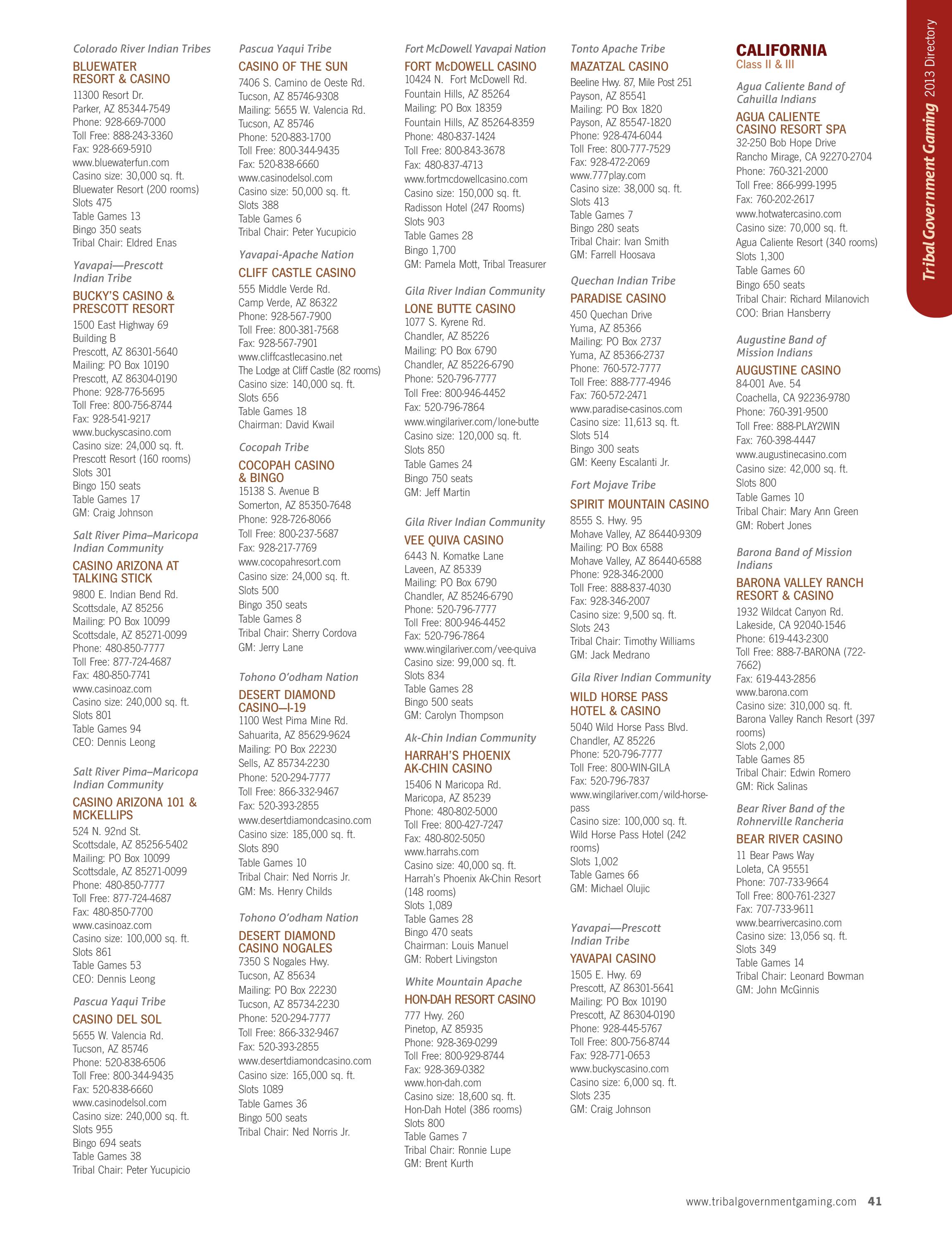 Tribal Government Gaming 2013