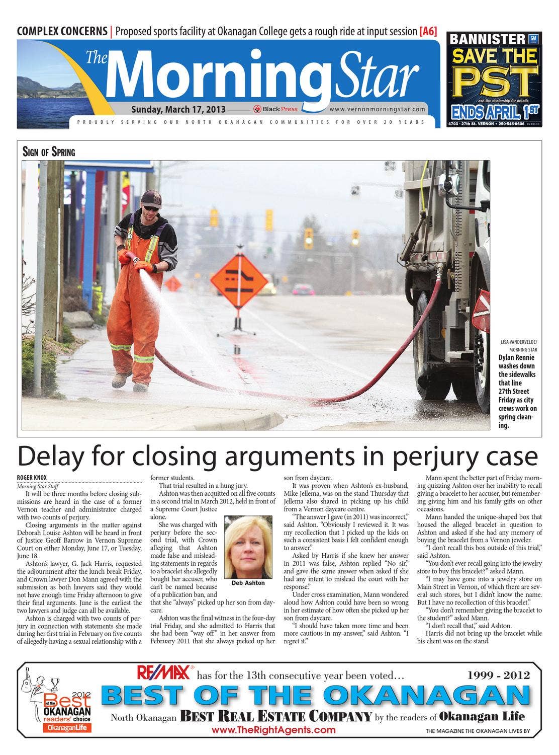 Vernon Morning Star, March 17, 2013 by Black Press Media Group