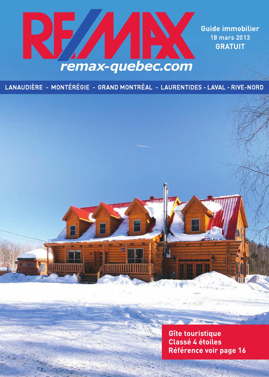QUEBEC Remax Montreal 18 MAR., 2013 by NextHome Issuu