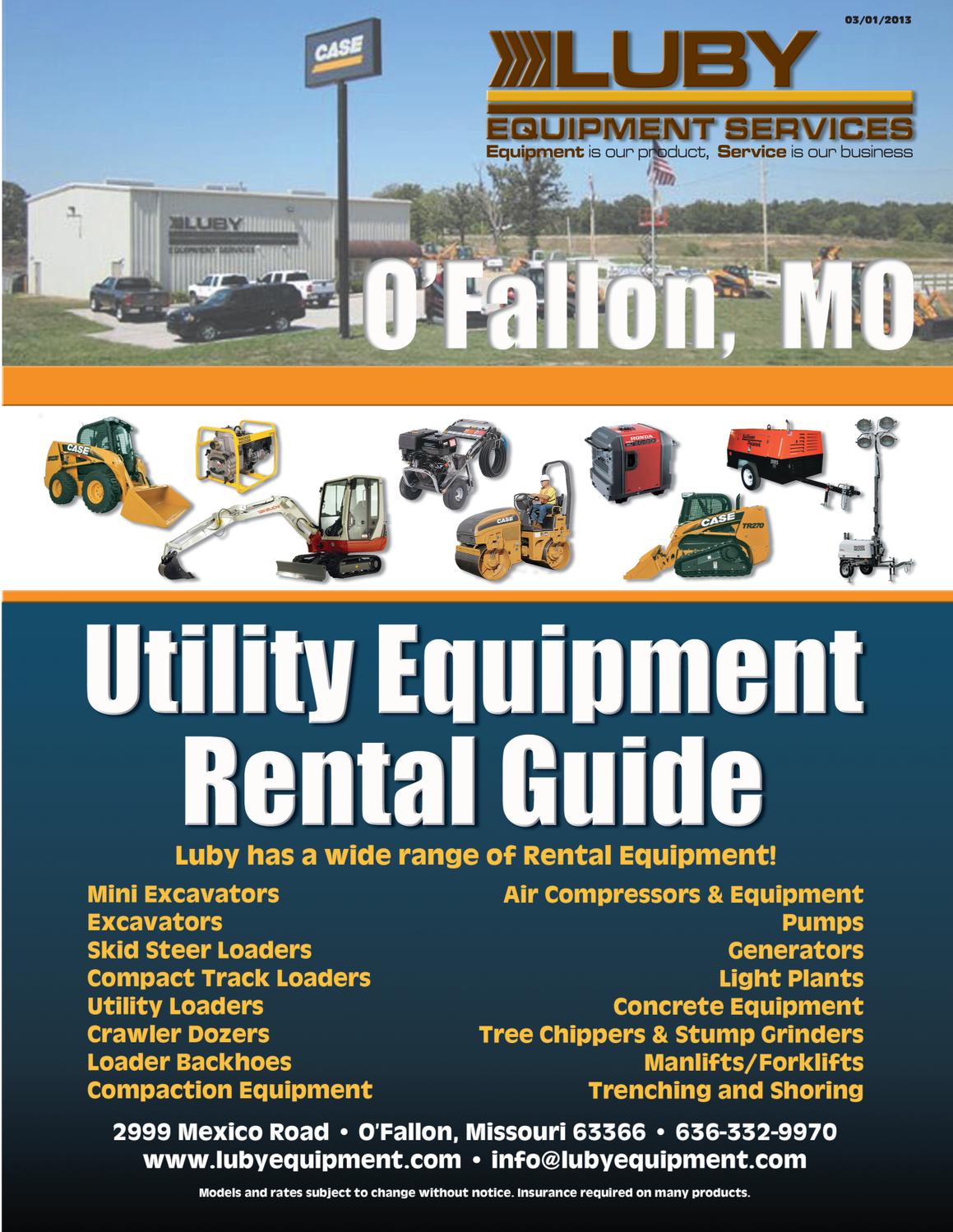 Luby Equipment O'Fallon Rental Guide by Winsby Inc. Issuu