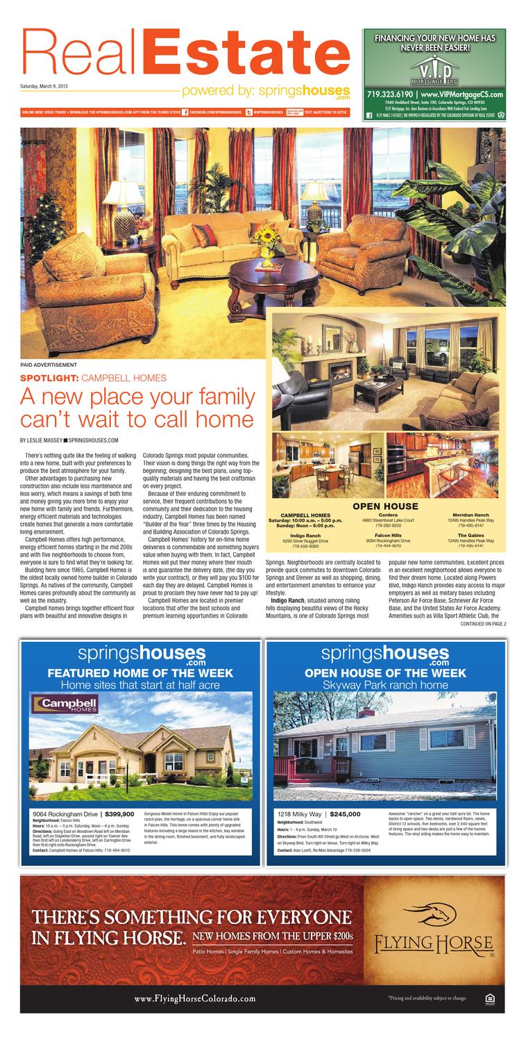 Springs Houses 03/09/13 by Colorado Springs Gazette, LLC - Issuu