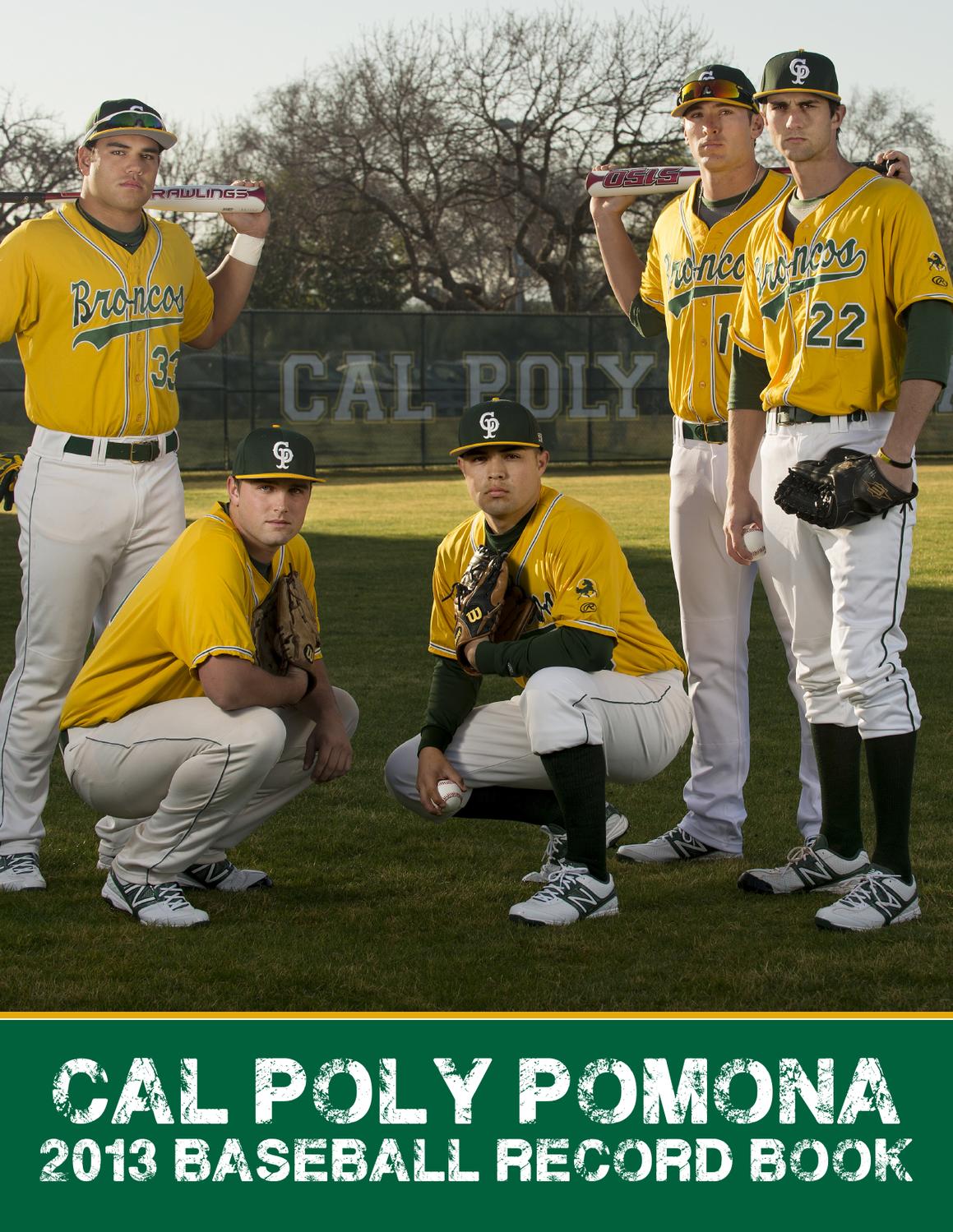 Cal Poly Pomona 2013 Baseball Record Book By Billy Bronco Issuu