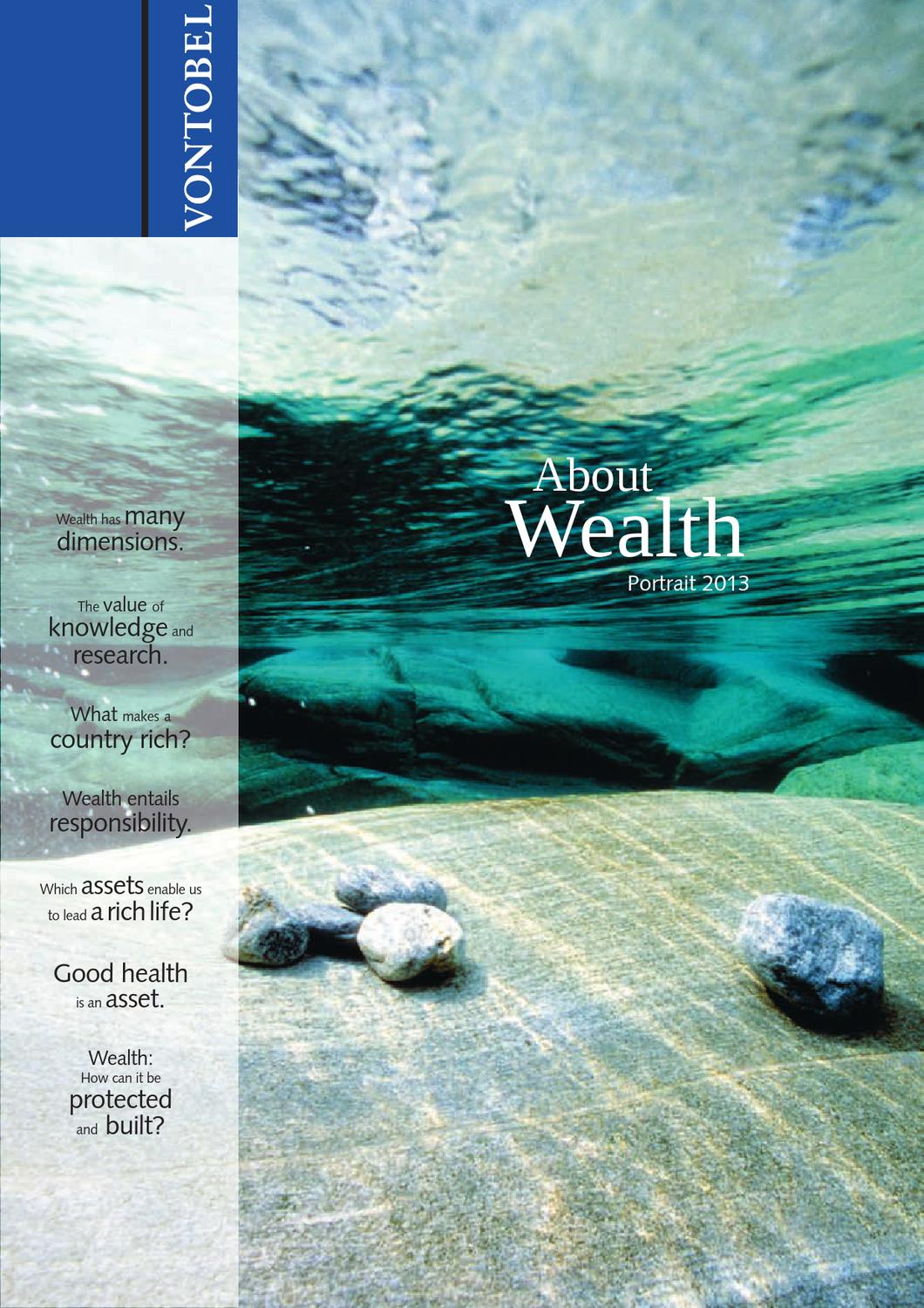 Vontobel Portrait 2013 Topic In Focus About Wealth By Bank