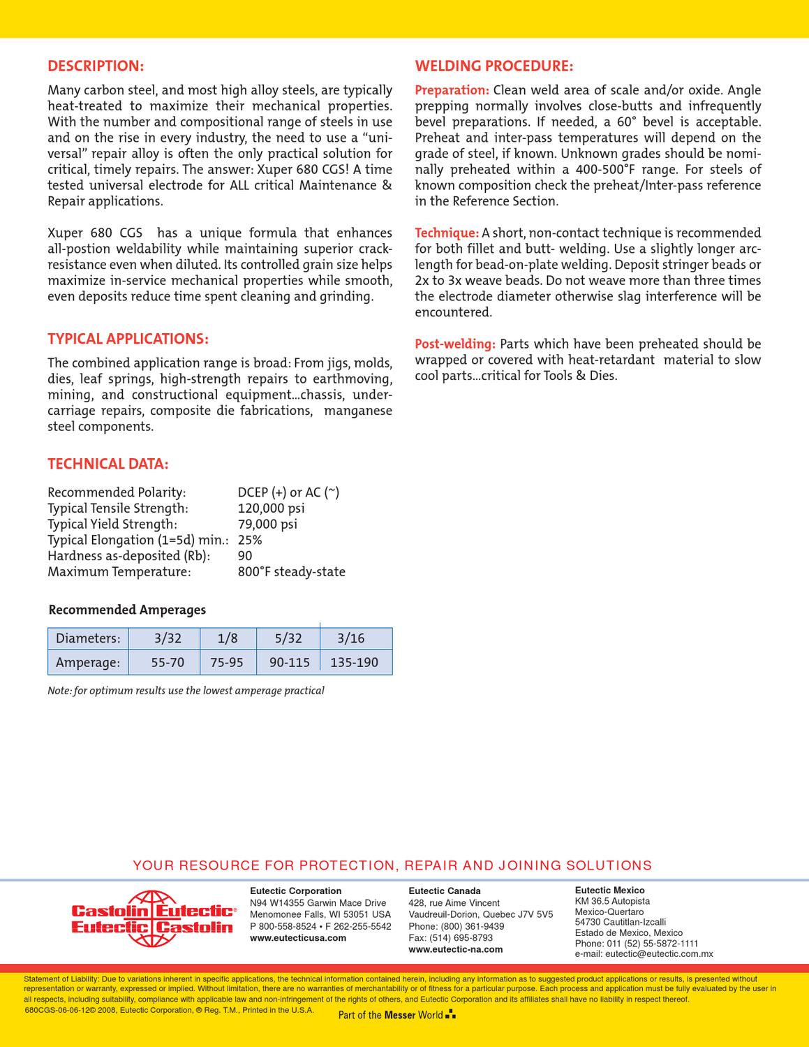 Xuper680CGS by Castolin Eutectic Issuu