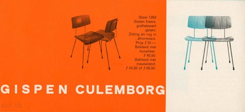 Gispen Collectie 家具目录 · Catalogus woonmeubelen 1963 第 12 页