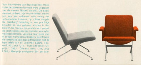 Gispen Collectie 家具目录 · Catalogus woonmeubelen 1963 第 7 页