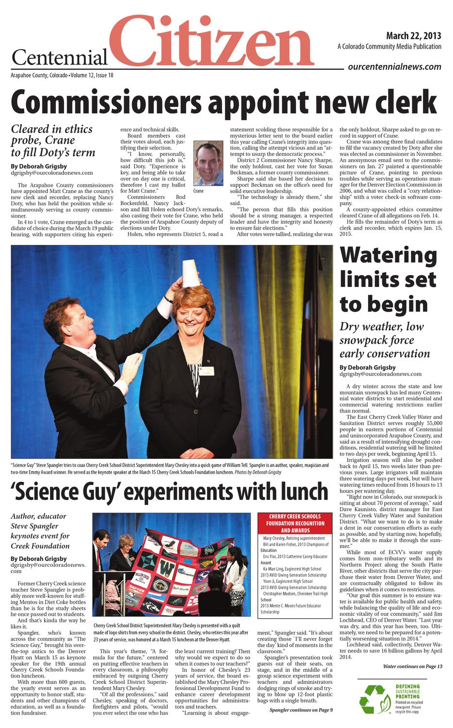 Centennial Citizen 032213 By Colorado Community Media Issuu