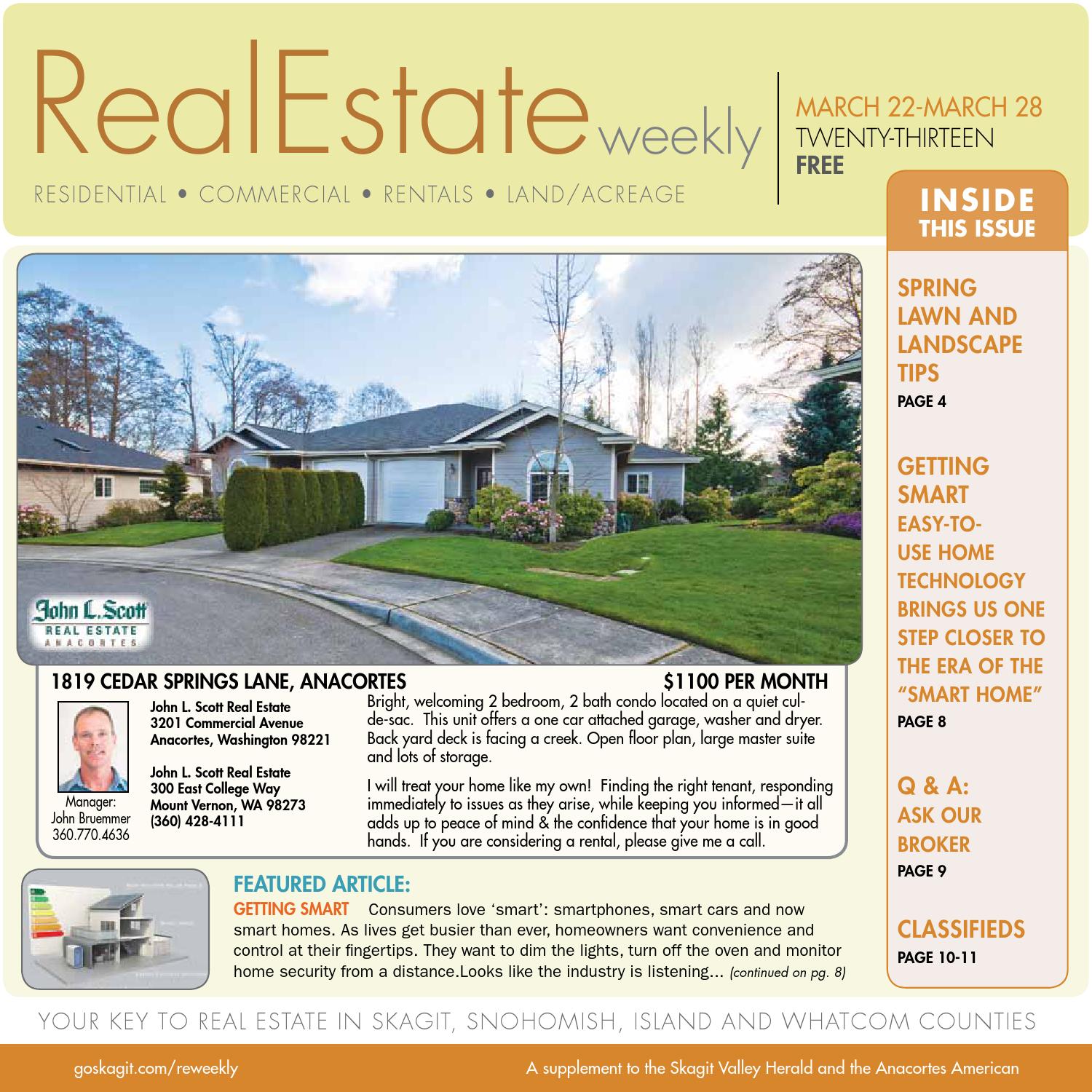 Real Estate Weekly March 22, 2013 by Skagit Publishing Issuu