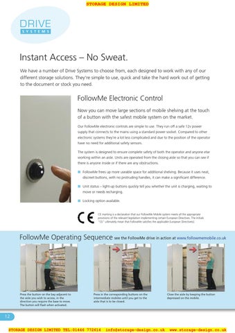 Storage Design Limited 家具目录 · SDL Moresecure Mobile 层架 2012 第 12 页