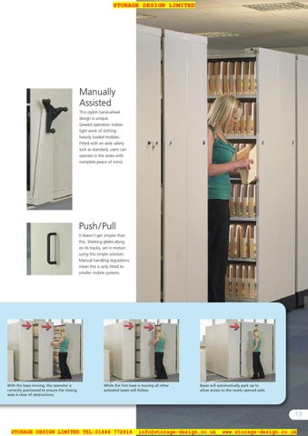 Storage Design Limited 家具目录 · SDL Moresecure Mobile 层架 2012 第 13 页