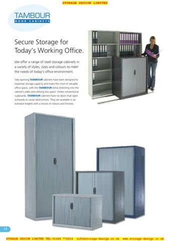 Storage Design Limited 家具目录 · SDL Moresecure Mobile 层架 2012 第 18 页