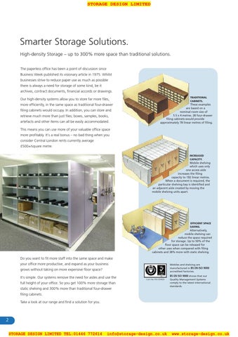 Storage Design Limited 家具目录 · SDL Moresecure Mobile 层架 2012 第 2 页