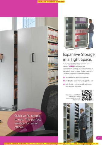 Storage Design Limited 家具目录 · SDL Moresecure Mobile 层架 2012 第 5 页