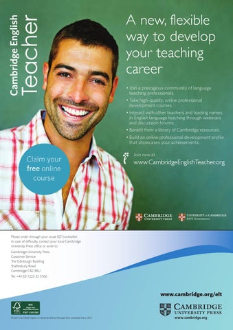 Methodology and Professional Development for English language teachers ...