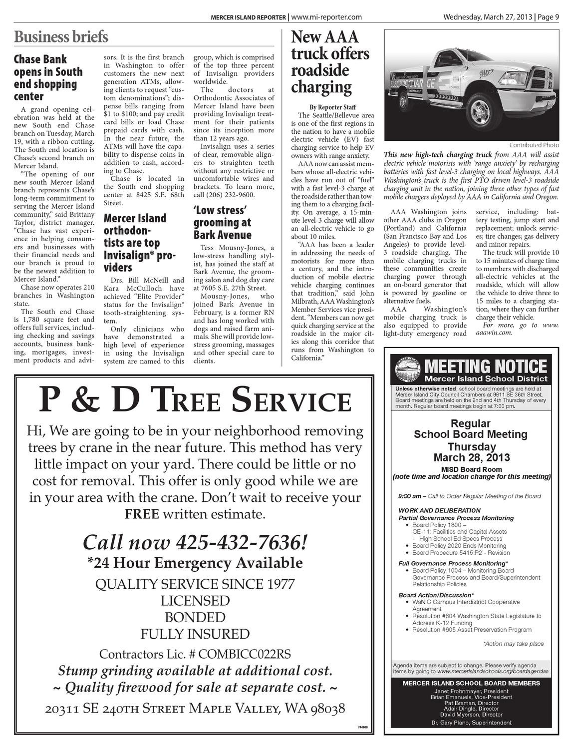 Mercer Island Reporter, March 27, 2013 by Sound Publishing Issuu