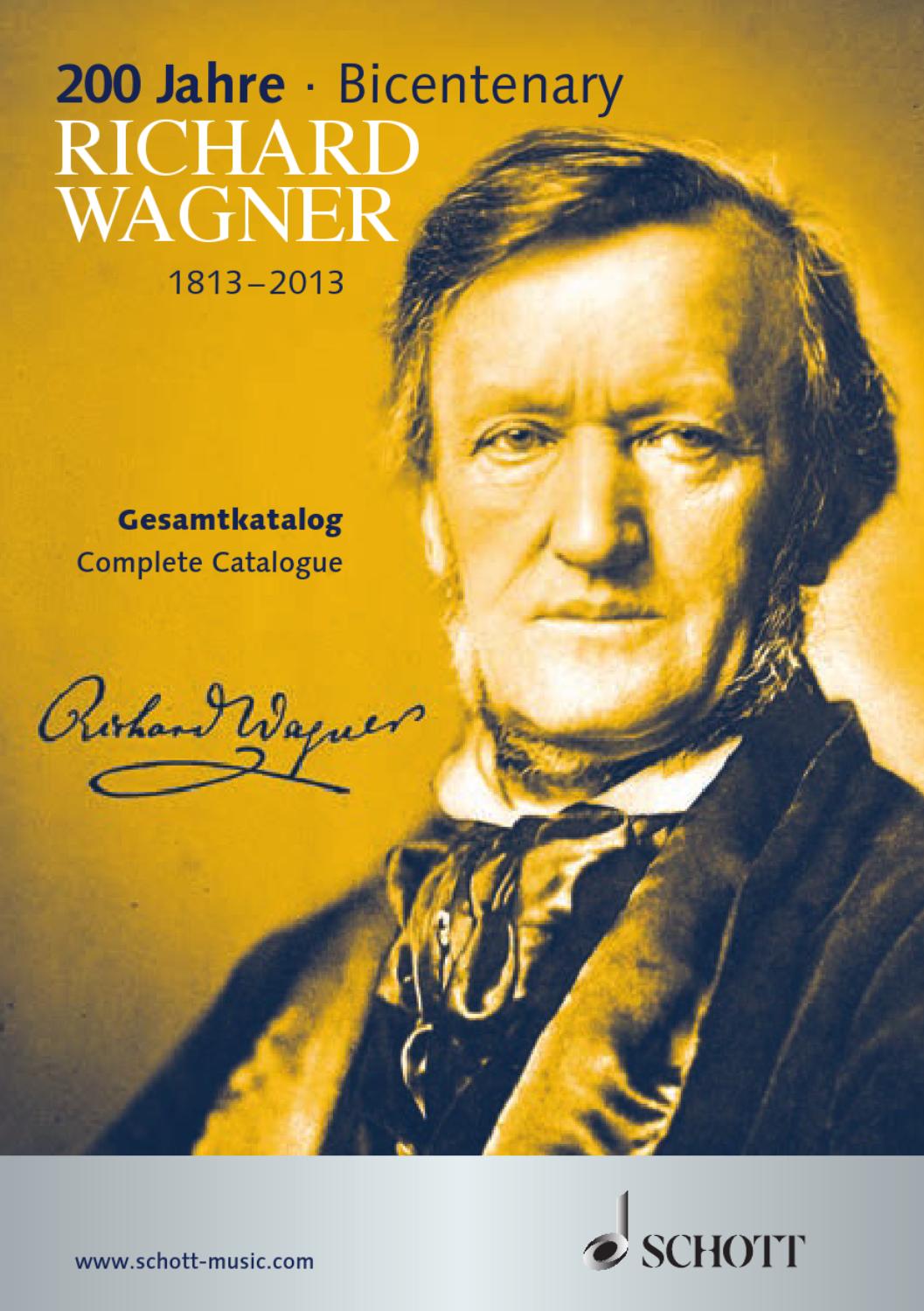 WagnerGesamtkatalog by Schott Music Issuu