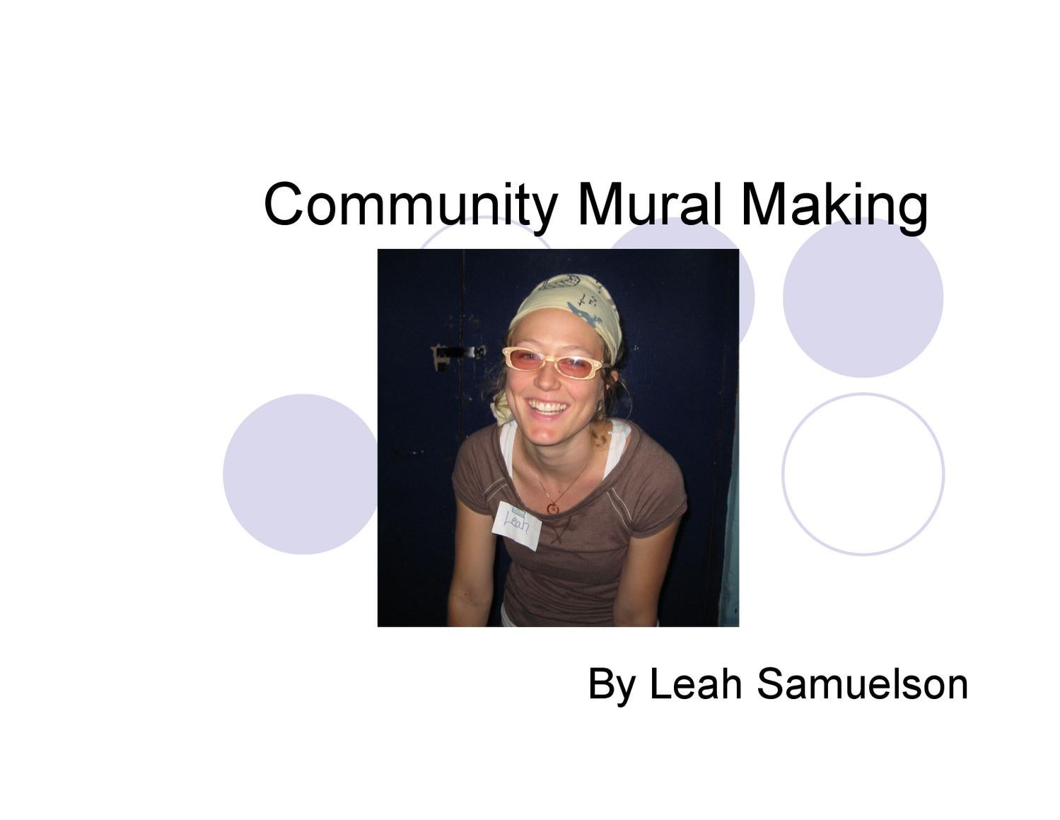 Portable Mural Making Process by BuildaBridge International Issuu