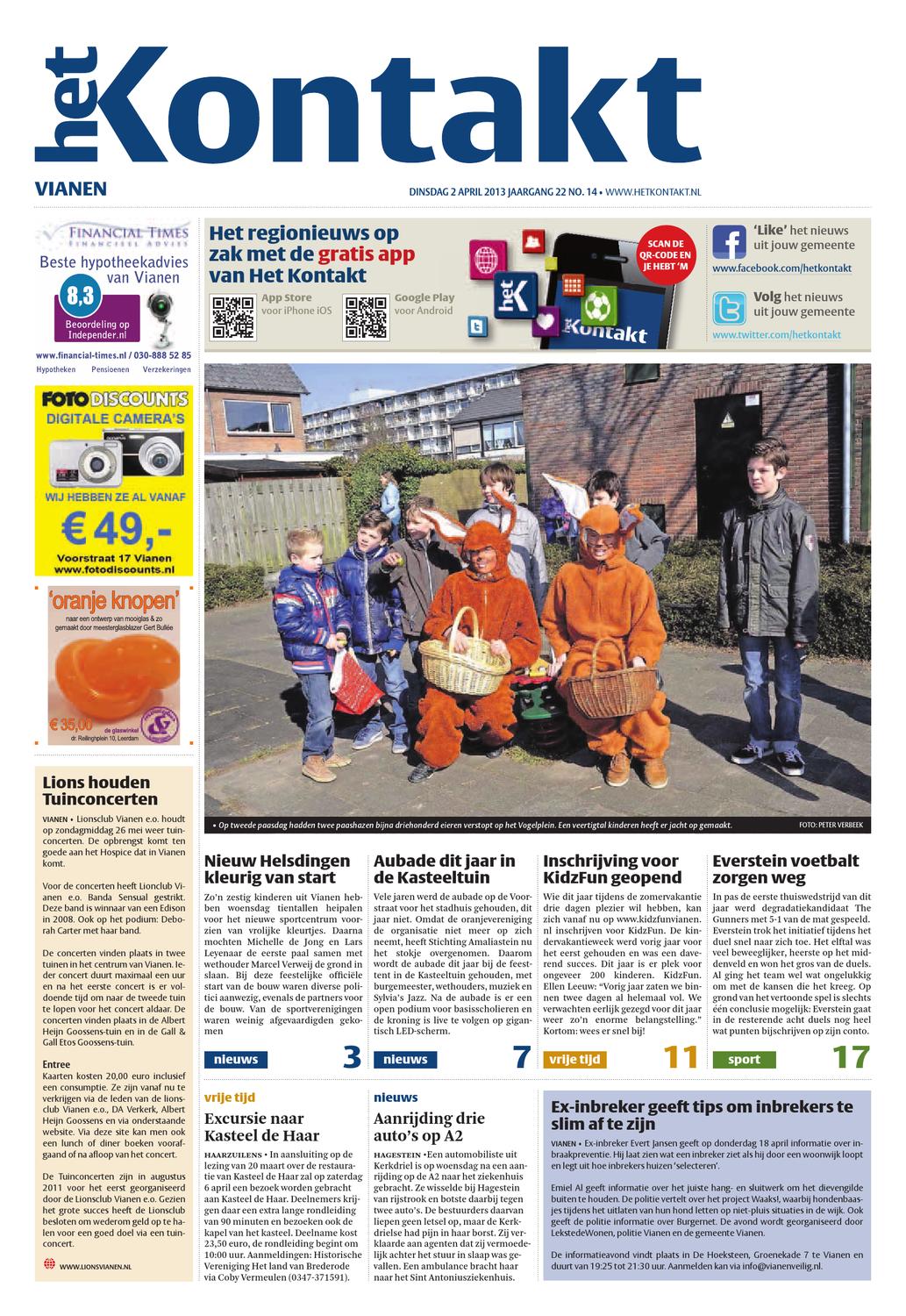 14 Editie Vianen 13 By Kontakt Mediapartners Issuu