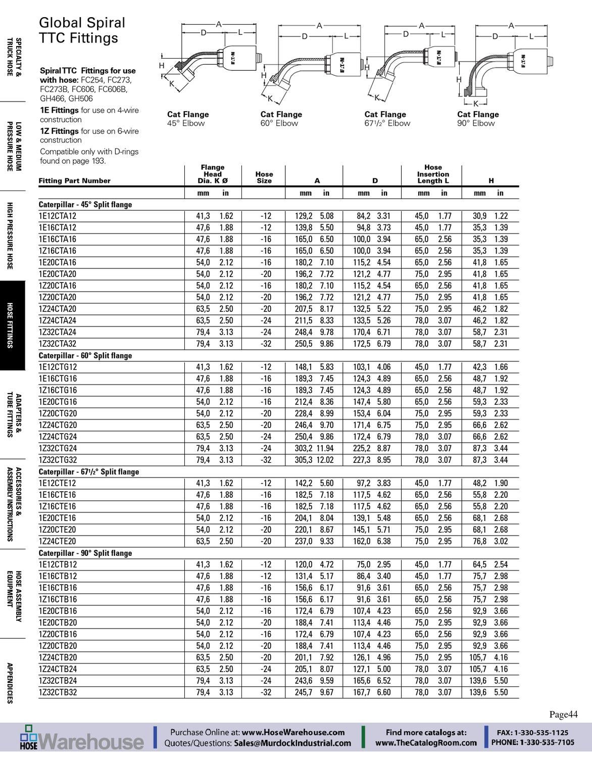 Crimp Fittings Hose Ends Eaton Aeroquip Catalog Section by Murdock