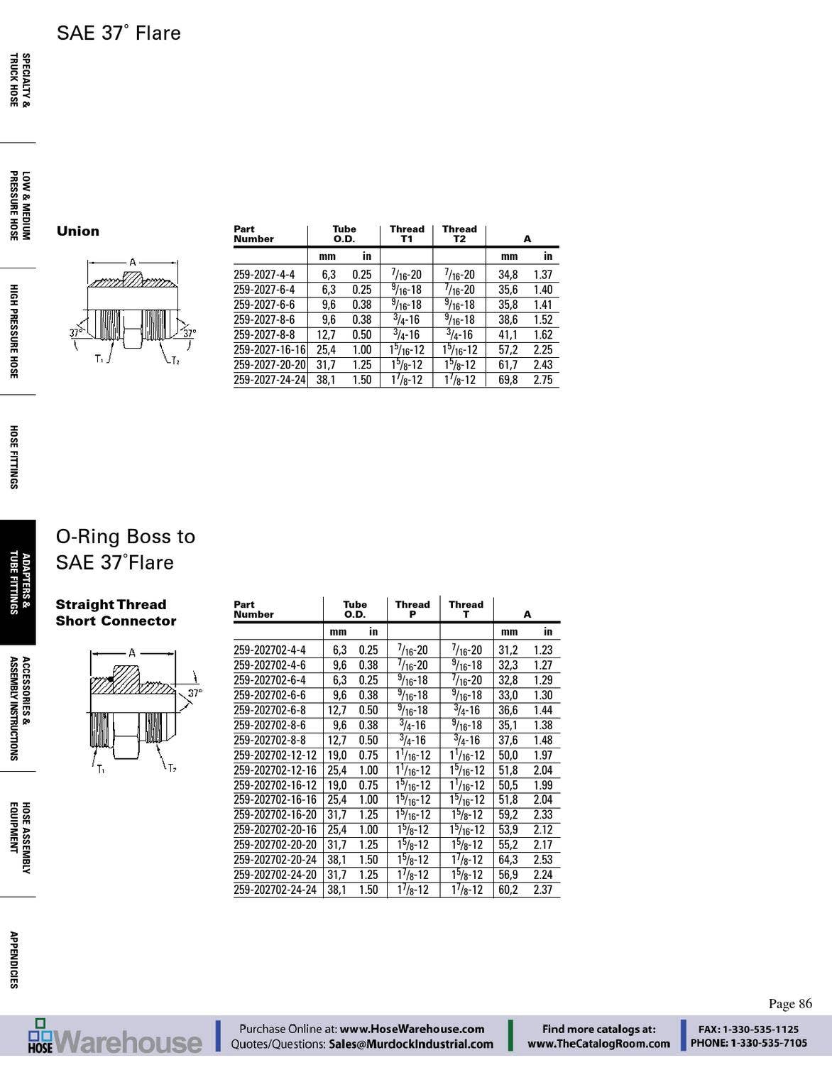 Eaton Aeroquip Adapters Section of Main Catalog by Murdock Industrial