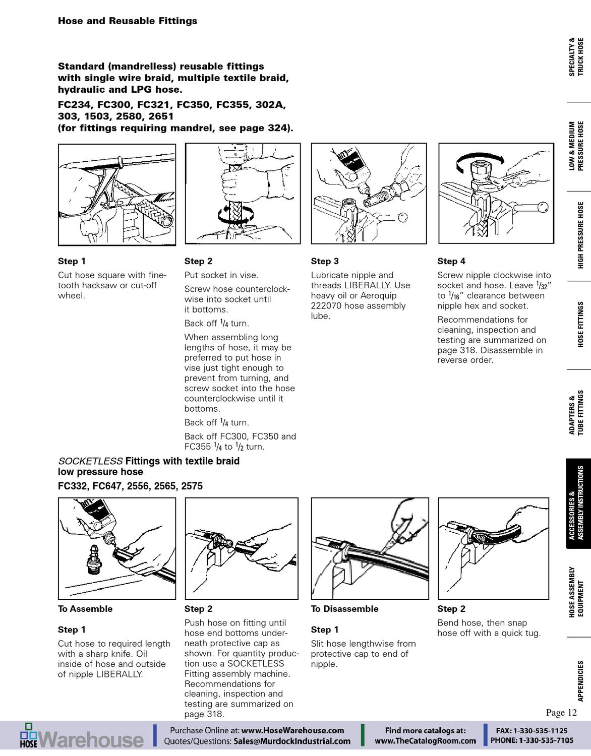 Eaton Aeroquip Assembly Instructions How To Put Together Section of