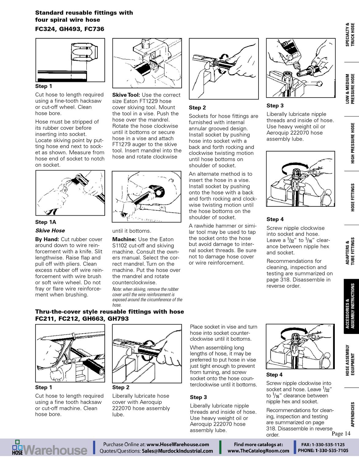 Eaton Aeroquip Assembly Instructions How To Put Together Section of
