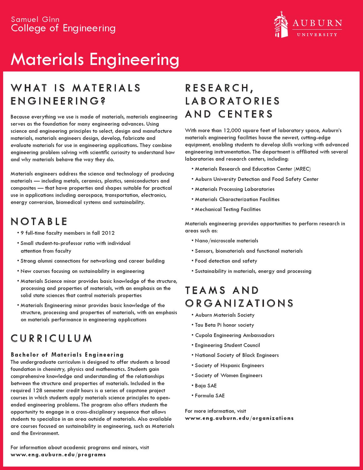 Materials by Auburn University College of Engineering Issuu