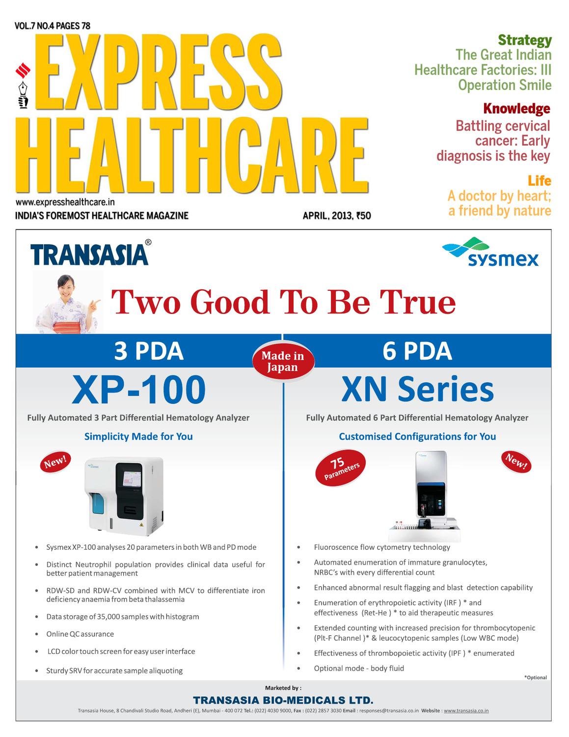 Express Healthcare April, 2013 by Indian Express Issuu