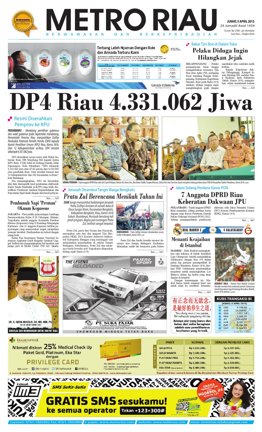 050413 By Harian Pagi Metro Riau Issuu 050413 By Harian Pagi Metro Riau Issuu