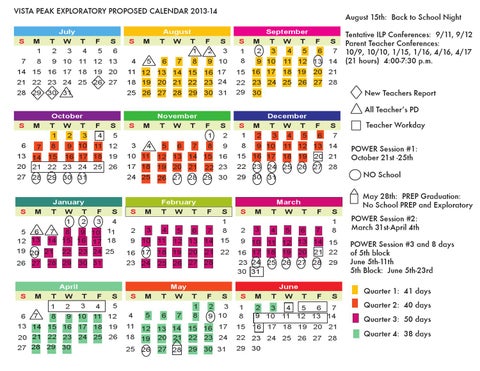 2013-14 calendar exploratory by Melanie Moreno - Issuu